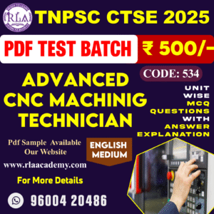 ADVANCE COMPUTER NUMERICAL CONTROL (CNC) MACHINING TECHNICIAN (534) TEST SERIES