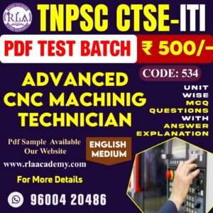 ADVANCE COMPUTER NUMERICAL CONTROL (CNC) MACHINING TECHNICIAN (534) TEST SERIES