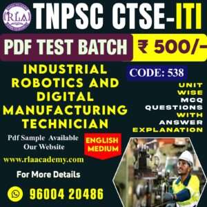 INDUSTRIAL ROBOTICS & DIGITAL MANUFACTURING TECHNICIAN (538) TEST SERIES