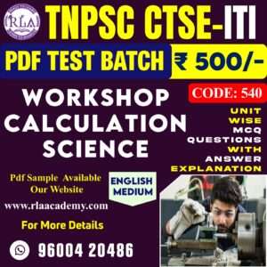 WORKSHOP CALCULATION & SCIENCE (540) TEST SERIES