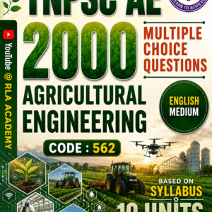 TNPSC AE AGRICULTURAL ENGG MCQ TEST SERIES (CODE-562)